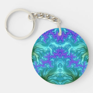 Blue Aqua Paars Green ~ Sleutelhanger