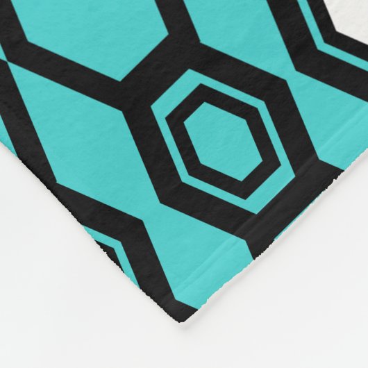 Blue Aqua Personalized Dog Blankets Blankets Fleece Deken (Hoek)
