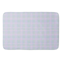  Blue Aqua Praire Plaid Badmat