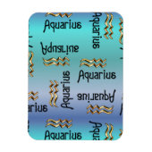 Blue Aquarius, Sign of the Zodiac. Magneet (Verticaal)