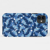 Blue Aquatic Pattern - Koi Fish Case-Mate iPhone Case (Achterkant (horizontaal))