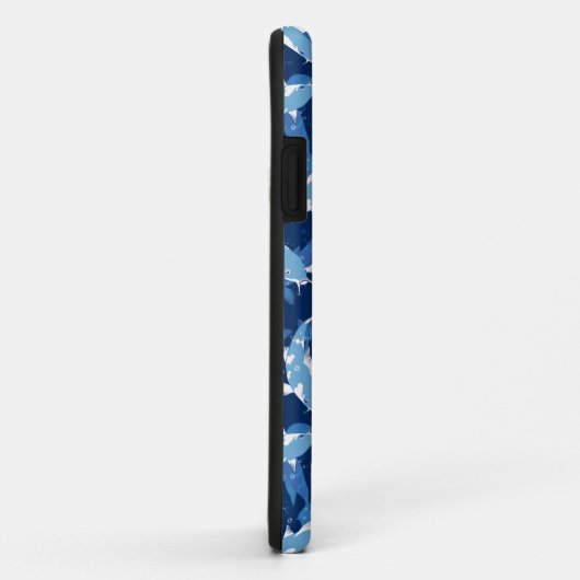 Blue Aquatic Pattern - Koi Fish Case-Mate iPhone Case (Achterkant/rechts)