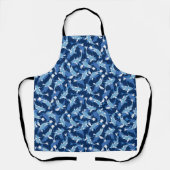 Blue Aquatic Pattern - Koi Fish Schort (Voorkant)