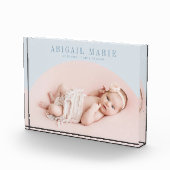 Blue Arch Baby Photo Keepsake Fotoblokken (Rechts)