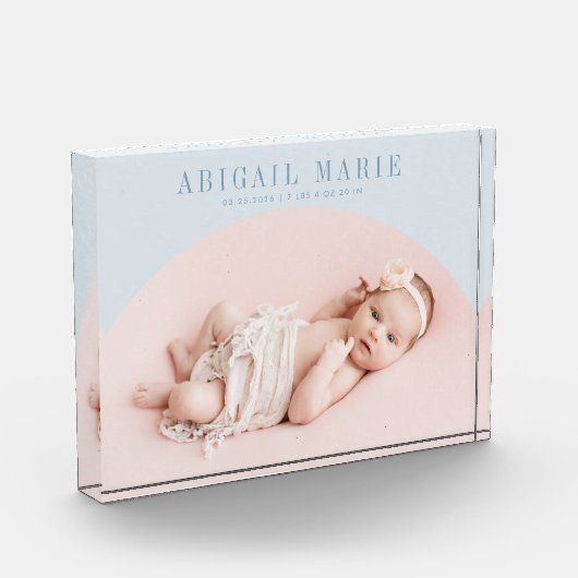 Blue Arch Baby Photo Keepsake Fotoblokken (Links)