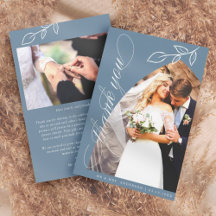 Blue Arch Botanical Leaf Weddenschap Hartelijk dan