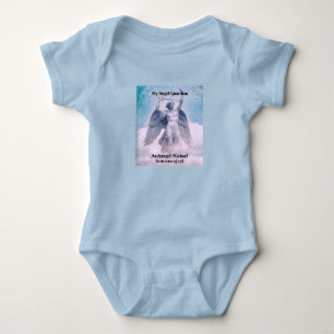 Blue Archangel Michael Baby Bodysuit