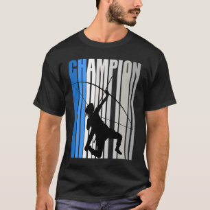 Blue Archery Champion Girls Birthday Competition T T-shirt