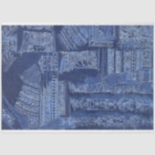  Blue Architectural Sketch Decoupage Tissuepapier (Voorkant)