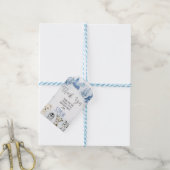 Blue Arctic Nederland Verjaardag Dank u Cadeaulabel (Met Touw)