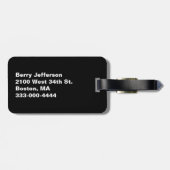 Blue Argyle Custom Bagagelabel (Achterkant horizontaal)