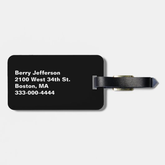 Blue Argyle Custom Bagagelabel (Achterkant horizontaal)