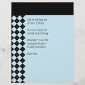 Blue Argyle Flyer (Achterkant)