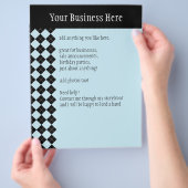 Blue Argyle Flyer (Hand)