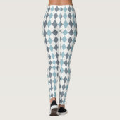 Blue Argyle Leggings (Achterkant)