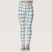 Blue Argyle Leggings (Voorkant)