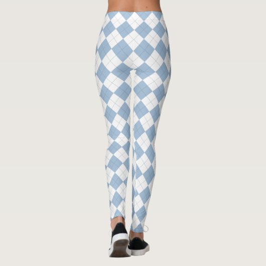 Blue Argyle Leggings (Achterkant)