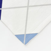 Blue Argyle Medium Fleece Blanket Deken (Hoek)