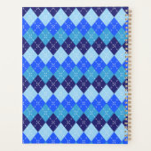 Blue Argyle Nieuwe Baan Terug naar School Geperson Planner (Achterkant)