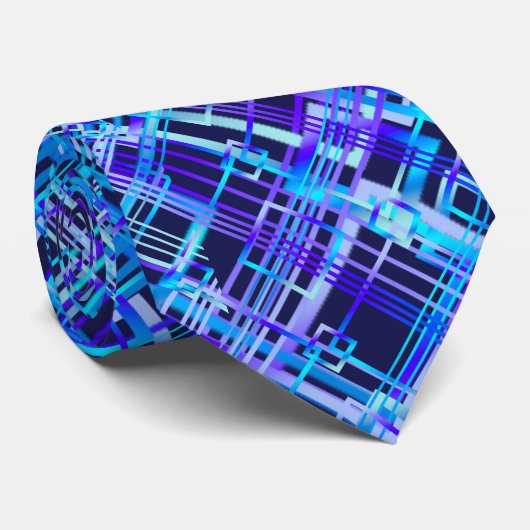 Blue Argyle op het Navy Blue Stropdas (Opgerold)