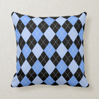 Blue Argyle Pattern American MoJo Kussens