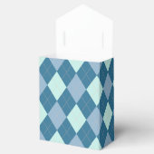 Blue Argyle  Pattern Bedankdoosjes (Geopend)