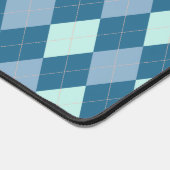 Blue Argyle Pattern Bureaumat (Hoek)