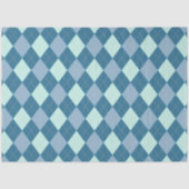 Blue Argyle  Pattern Tissuepapier (Voorkant)