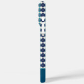 Blue Argyle Personalize  Case-Mate iPhone Case (Achterkant / Links)