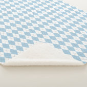 Blue Argyle Sherpa Deken (3/4)