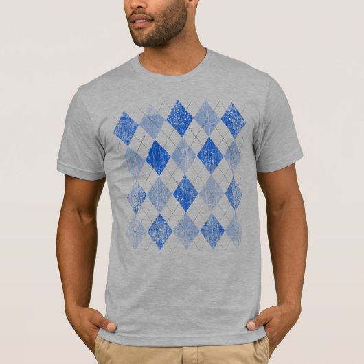 Blue Argyle T-shirt (Voorkant)
