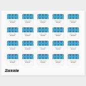 Blue Argyle Wedding Stickers (Vel)