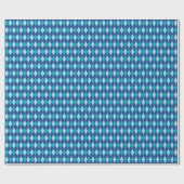 Blue Argyle Wrapping Paper Cadeaupapier (Vlak)