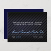 Blue Armani Suit Promo Briefkaart - Gepersonalisee (Voorkant / Achterkant)
