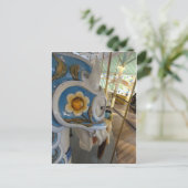 Blue Armored Horse Profile, Crescent Park Carrouse Briefkaart (Staand voorkant)