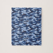 Blue Army Jigzaag Puzzle Daisy Legpuzzel (Verticaal)