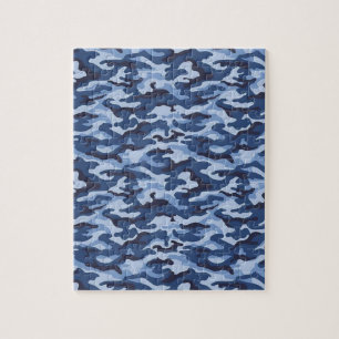 Blue Army Jigzaag Puzzle Daisy Legpuzzel