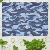 Blue Army Kitchen Hand Towel Theedoek (Gevouwen)