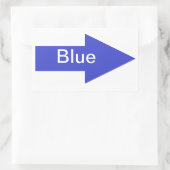 Blue Arrow Sign-Sticker Rechthoekige Sticker (Tas)