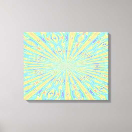 Blue Art Abstract gepantserde kunst Canvas Afdruk (Voorkant)