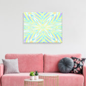 Blue Art Abstract gepantserde kunst Canvas Afdruk (Insitu (Woonkamer))