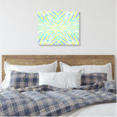 Blue Art Abstract gepantserde kunst Canvas Afdruk (Insitu (Slaapkamer))