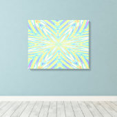 Blue Art Abstract gepantserde kunst Canvas Afdruk (Insitu (Houten vloer))