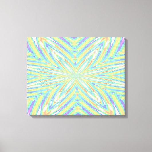 Blue Art Abstract gepantserde kunst Canvas Afdruk (Voorkant)