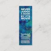 Blue Art Bladwijzer Mini Visitekaartje (Voorkant)