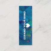 Blue Art Bladwijzer Mini Visitekaartje (Achterkant)