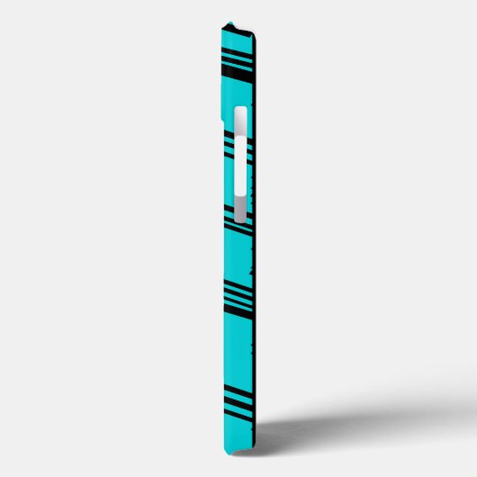 Blue Art Deco Lines Case-Mate iPhone Case (Achterkant / Links)