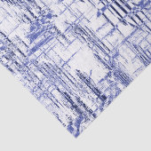 Blue Art Deco Tissuepapier (Detail)