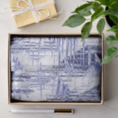 Blue Art Deco Tissuepapier (Geschenk)