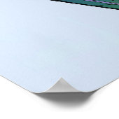 Blue Art Nouveau LOVE Poster (Hoek)